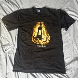 Black ecuador band tee goth